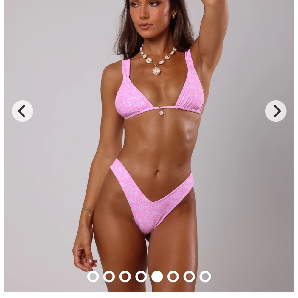 Kulani kinis bikini set in strawberry milkshake